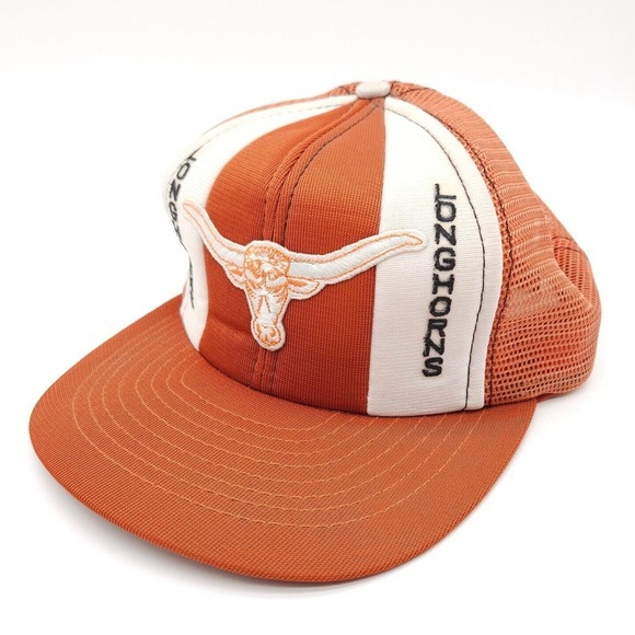 Vintage Texas Longhorns NCAA Snapback Mesh Trucker Foam Hat Ball‎ Cap College - Picture 1 of 7